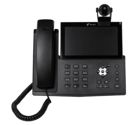 ФЛАТ-ПРО Flat-Phone A10Р, ip-телефон (20 SIP-аккаунтов, 2 порта 10/100/1000BASE-T (RJ-45), ЖК-цветной сенсорный дисплей 7” с подсветкой, разрешение 1024x600Pix, PoE, адаптер питания в комплекте)